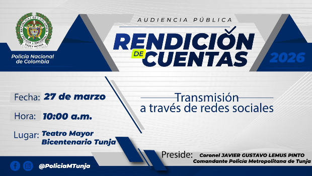 Imagen referenciar&iacute;a Rendici&oacute;n de Cuentas Tunja 2026