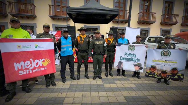 Con el objetivo de prevenir quemaduras y tragedias durante las festividades de fin de año, la Policía Nacional en Pasto 
