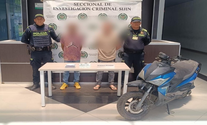 Fueron incautados 11.6 gramos de cocaína, elementos de dosificación, una gramera digital y una motocicleta reportada como hurtada.