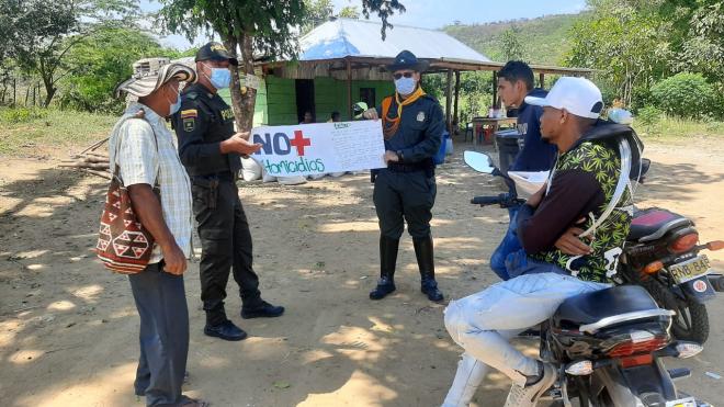 A través de charlas de sensibilización, invitamos a la ciudadanía a denunciar oportunamente estos tipos hechos.