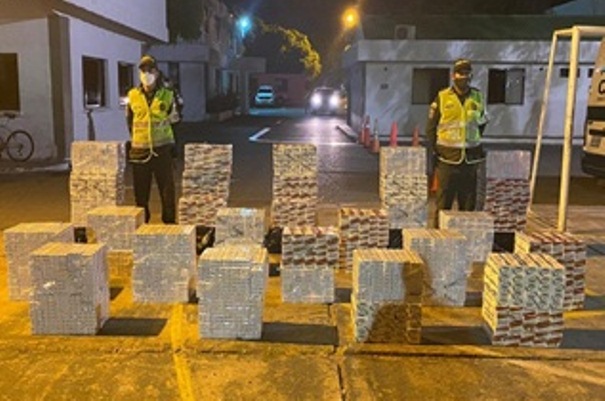10.000 cajetillas de cigarrillos aprehendidas en Valledupar.