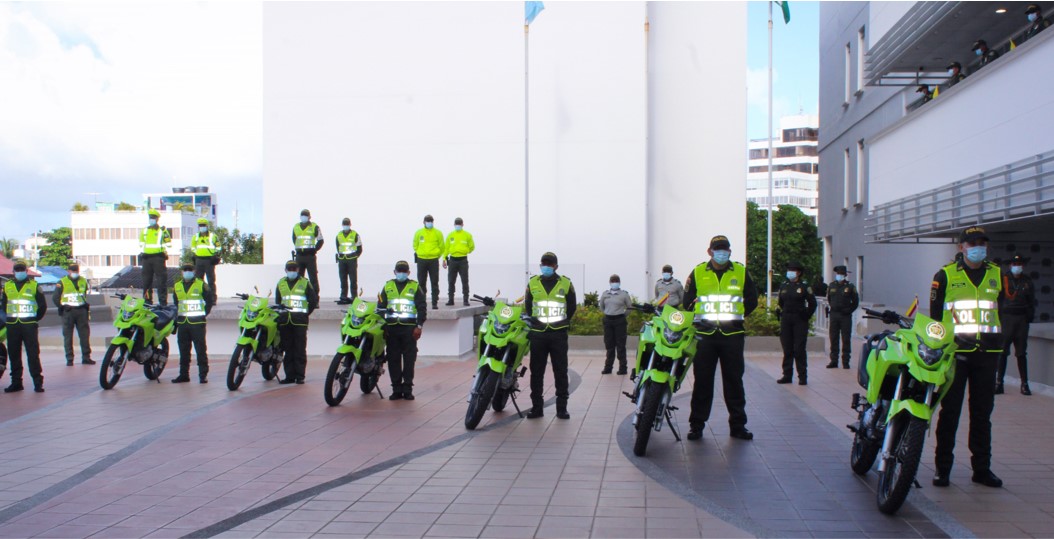 Nuevo parque automotor de la Policía Nacional al servicio de la comunidad de las Islas
