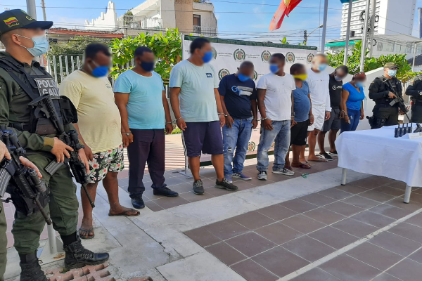 13-Presuntos-integrantes-del-clan-del-golfo-capturados-en-Cartagena