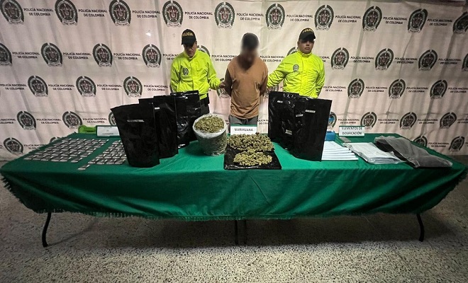 Incautación  de  32.360 gramos de marihuana