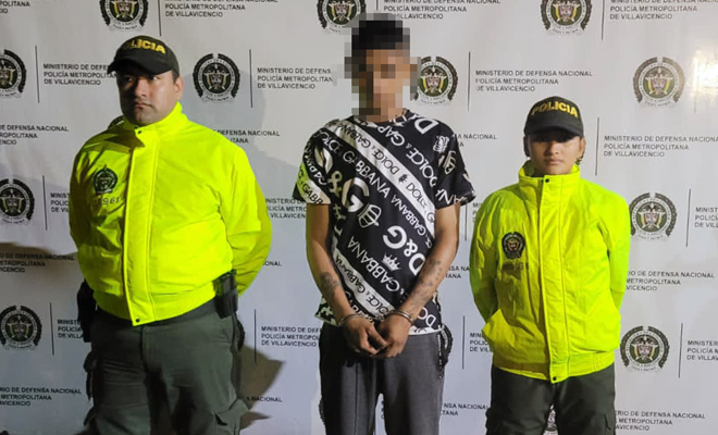La policía nacional capturo a "Lucumi" por homicidio agravado en Villavicencio