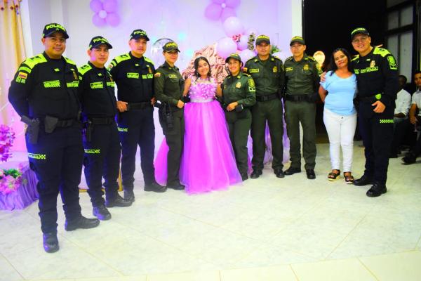 Policía participó de celebración de 15 años 