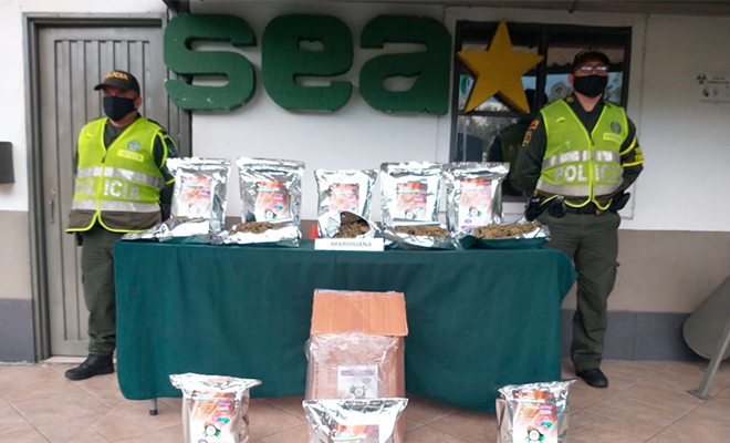 En lo corrido del año hemos incautado un total de 798 kilogramos de marihuana en todas sus modalidades.