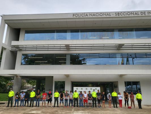 18 personas capturadas por concierto para delinquir, fabricación, tráfico o porte de estupefacientes 