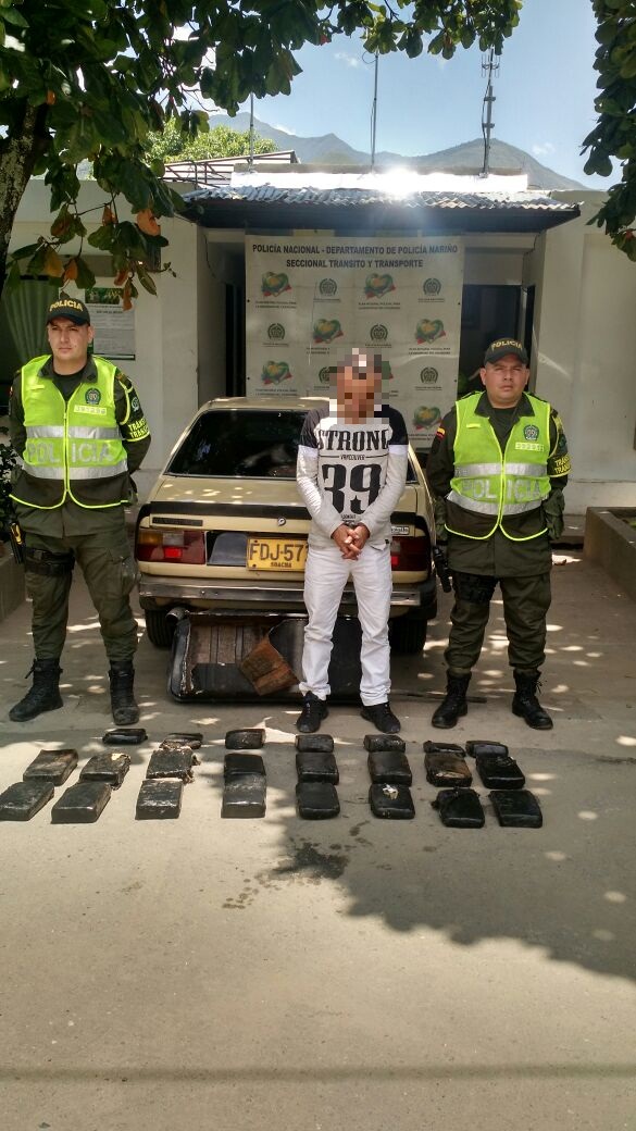 Capturado por el delito de trafico fabricación o porte de estupefacientes