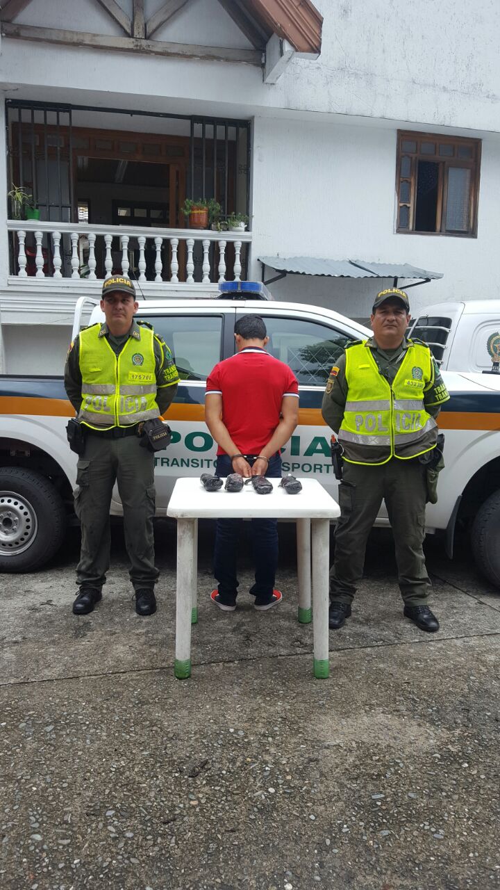 Policía logra la captura de una persona con 4.000 gramos de clorhidrato de cocaína