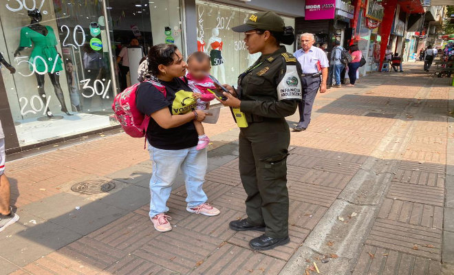 Policía de Infancia y Adolescencia realiza actividades de prevención en la ciudad