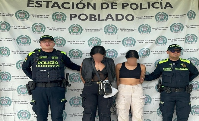 2 capturadas por hurto a un extranjero