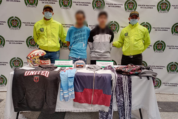 Capturados dos integrantes de grupo criminal del municipio de Bello 