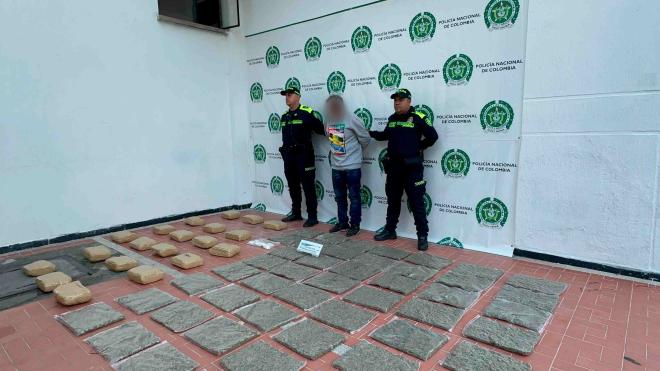 Se logró la incautación de 46.000 gramos de marihuana y 333 gramos de base de coca.