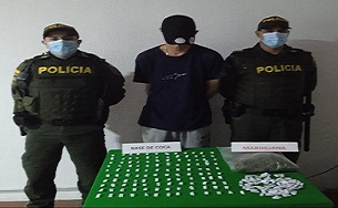 Un joven es capturado por portar estupefacientes