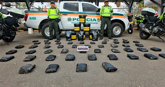 En controles se logra la incautación del estupefaciente.