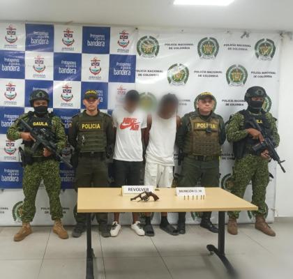 dos capturados en Buenaventura