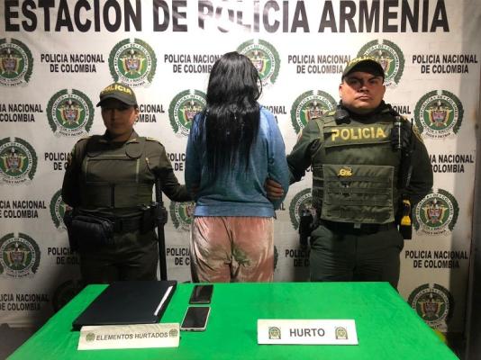 Se logra la captura de una mujer por hurto agravado