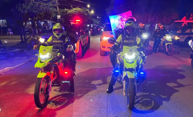 Durante la noche del ‘Día Dulce’, la Policia Metropolitana de Monteria intensifico los controles 