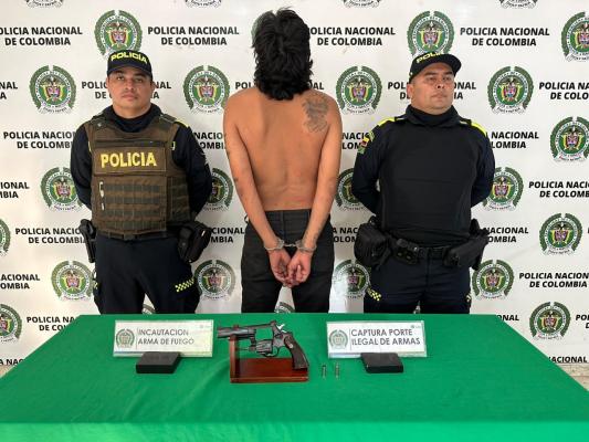 Capturado un hombre por el delito de lesiones personales y porte ilegal de armas de fuego