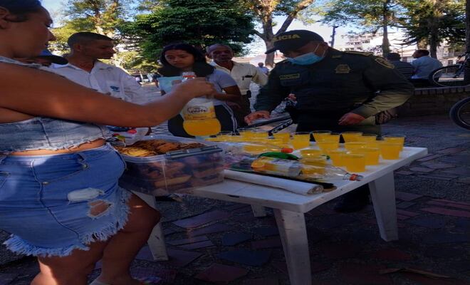 Un compartir integrando a policías con la comunidad