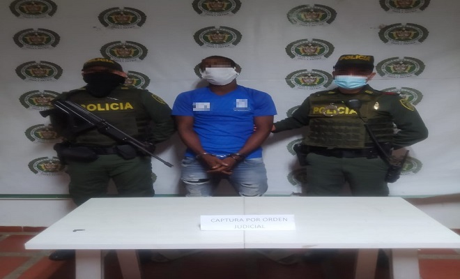 En planes de control lo capturamos, por el delito de violencia intrafamiliar agravada