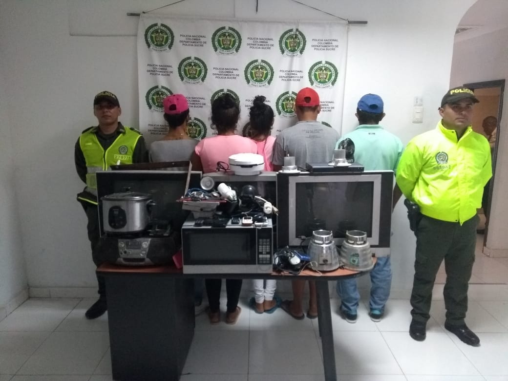 5 personas capturas en las ultimas horas 