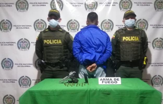 Capturado por porte ilegal de armas de fuego