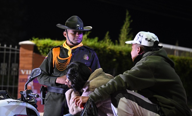 Acompañamiento por parte de Carabineros a la comunidad rural 