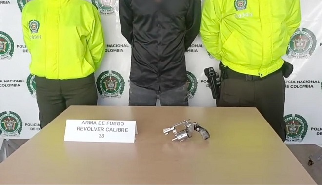 El capturado estaría implicado en un ataque con arma de fuego ocurrido en abril de 2025 en la vereda Santa Rosa, donde un hombre resultó herido.