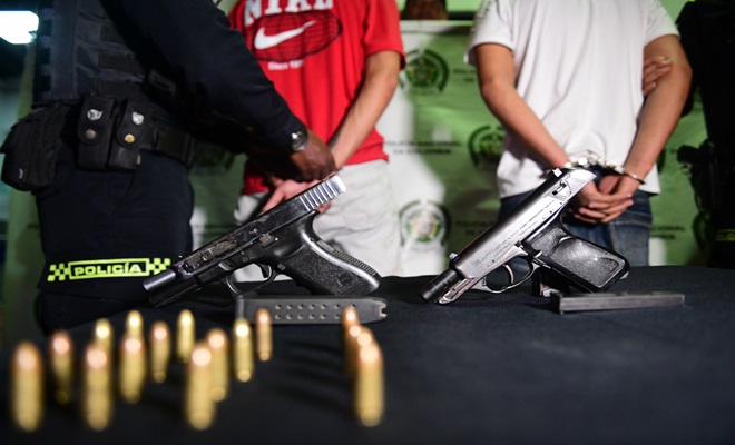 Armas de fuego incautadas