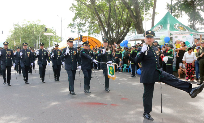 La Policía Nacional engalanó el desfile del 20 de Julio, mostrando todas sus capacidades humanas, logísticas y tecnológicas para garantizar la seguridad y la convivencia ciudadana.