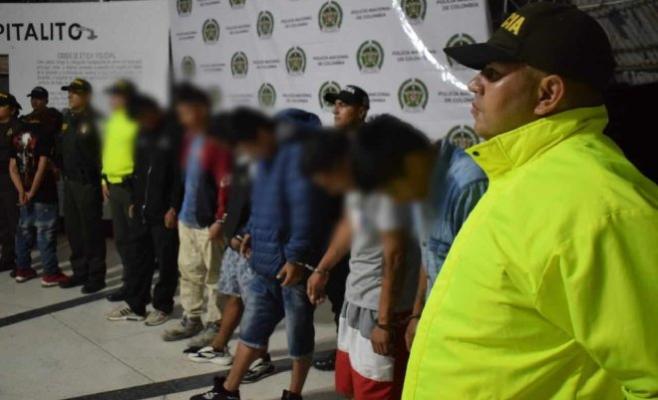 capturados por delitos de tráfico de estupefacientes 