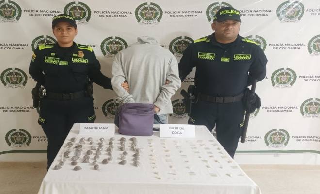 Capturado por comercializar estupefacientes cerca de un colegio