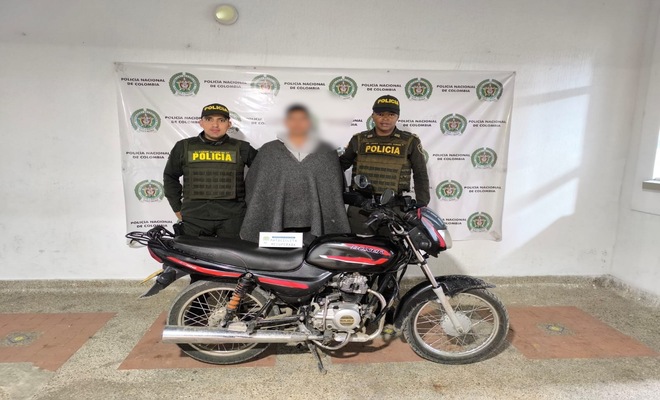 Capturado por el delito de hurto