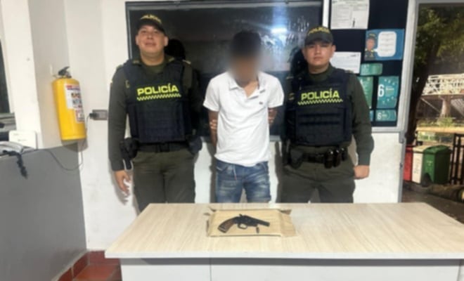 CAPTURADO EN FLAGRANCIA PORTANDO UN ARMA DE FUEGO ARTESANAL