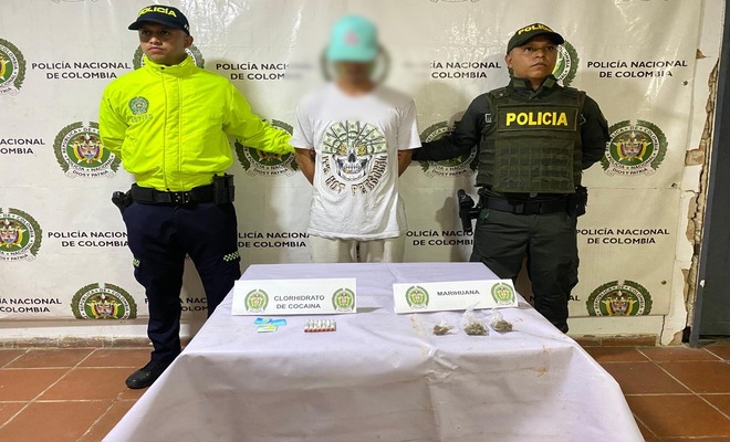 Capturado por trafico de estupefacientes