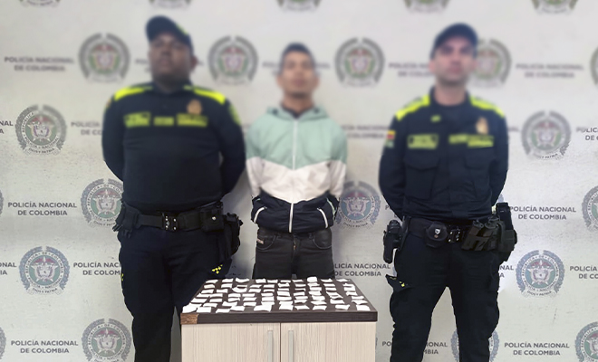 Capturado en flagrancia de alias ‘Charco Sangre’ por el delito de tráfico de estupefacientes 