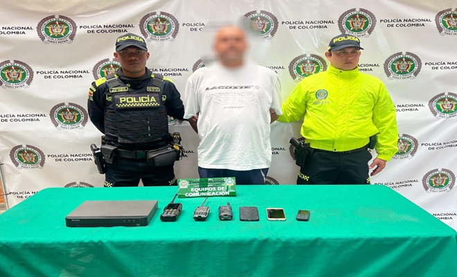 Cabecilla capturado y elementos incautados