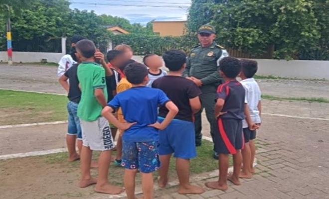 La Policía Metropolitana de Montería promueve en Cantaclaro la prevención del consumo de drogas entre niños y adolescentes.