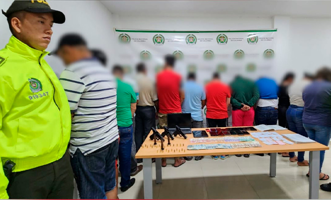 15 capturados por chance ilegal