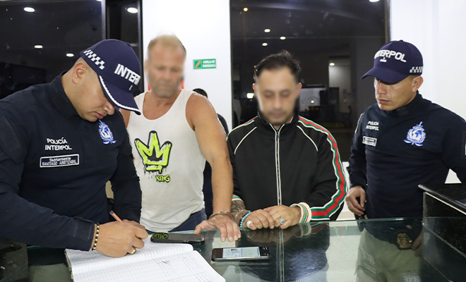 Ingreso a DIJIN de capturados