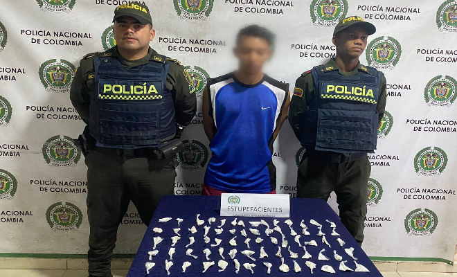 Capturado por estupefacientes