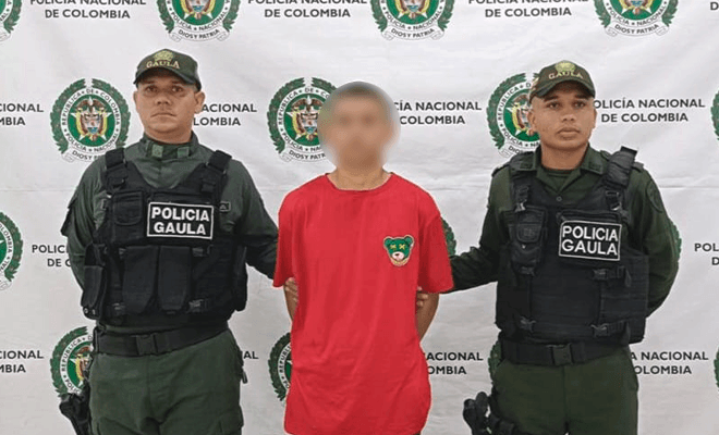 Capturado en flagrancia cuando recibía dinero producto de la extorsión 