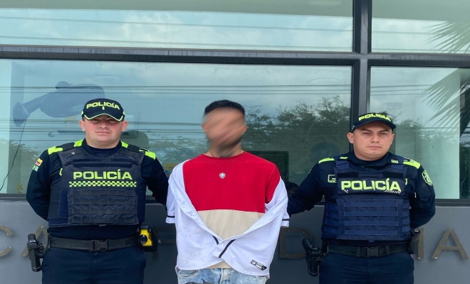 Capturado por el delito de porte ilegal de armas de fuego