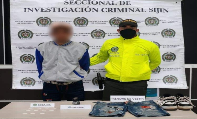 fue sorprendido con una granada de fragmentacion