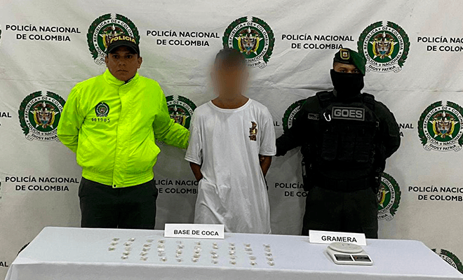 Capturado portando estupefacientes