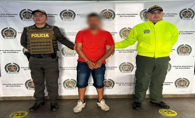 captura de un sujeto, así como la incautación de un revolver y munición.