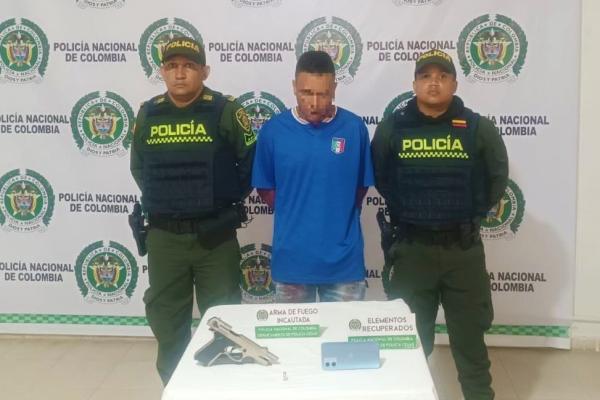 Capturado en flagrancia por el delito de hurto