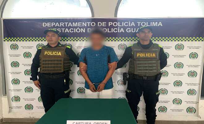 En el Guamo, se logró la captura de un sujeto requerido por autoridades de Ibagué